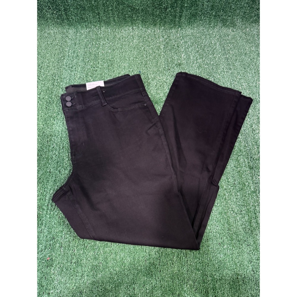 Nine West High Rise Bootcut Stretch Black Jeans Women's 18W